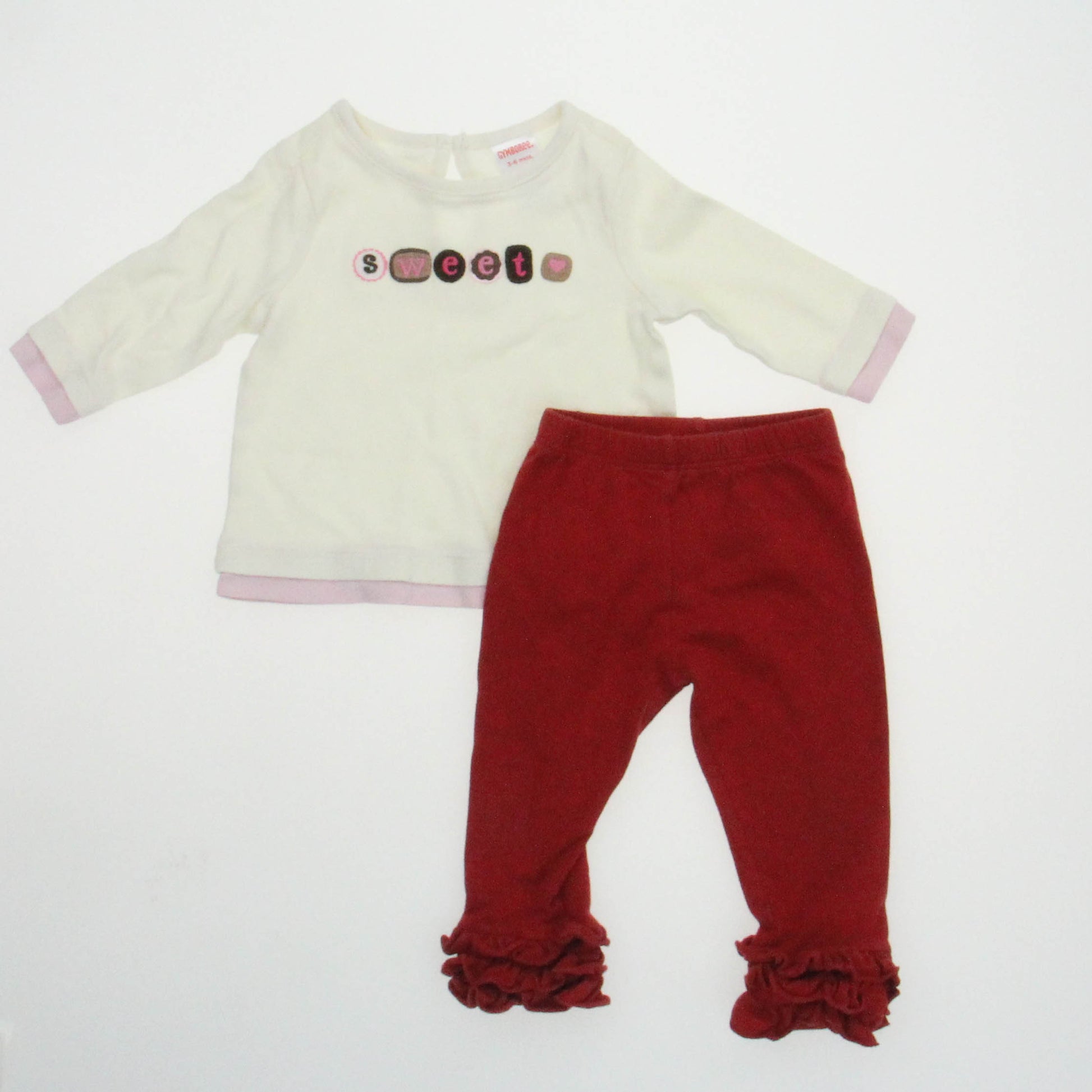 Persnickety | Gymboree Girls Red | Off white Apparel Sets Size: 3-6 Months Red | Off white