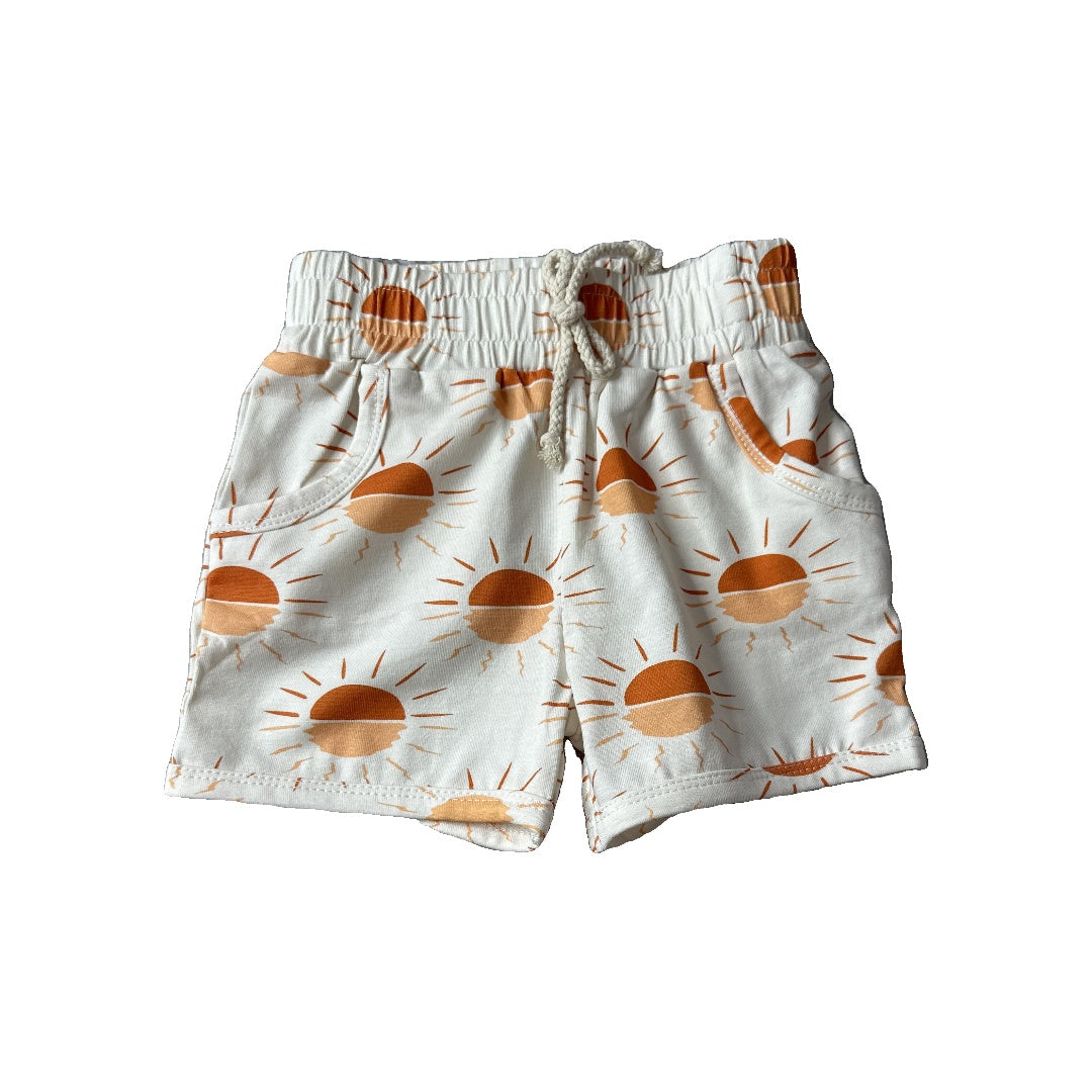 Sage and Ivory Unisex Red | orange Shorts Size: 18-24 months Red | orange