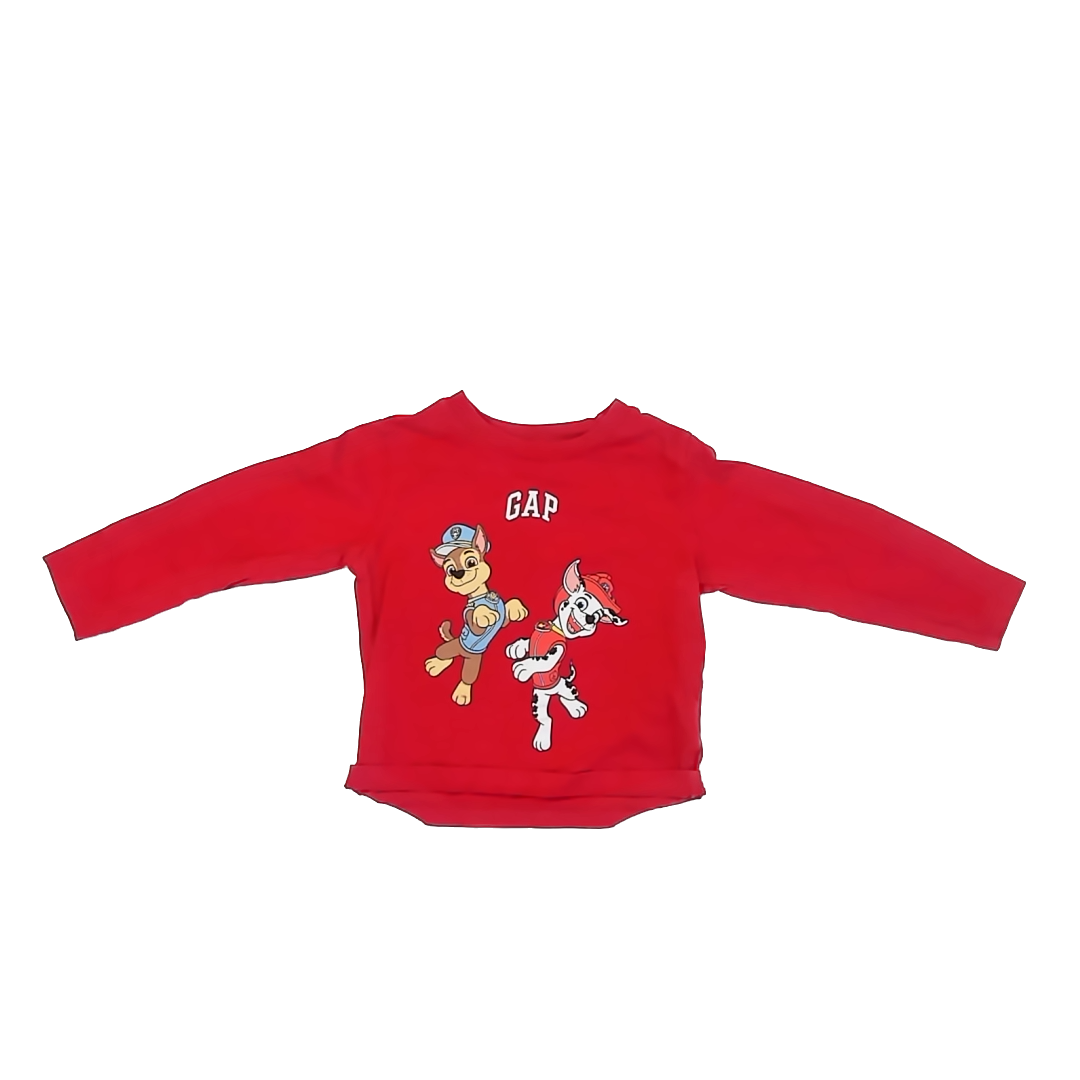 Gap Boys Red | Paw Patrol Long Sleeve T-Shirt Size: 2T Red | Paw Patrol