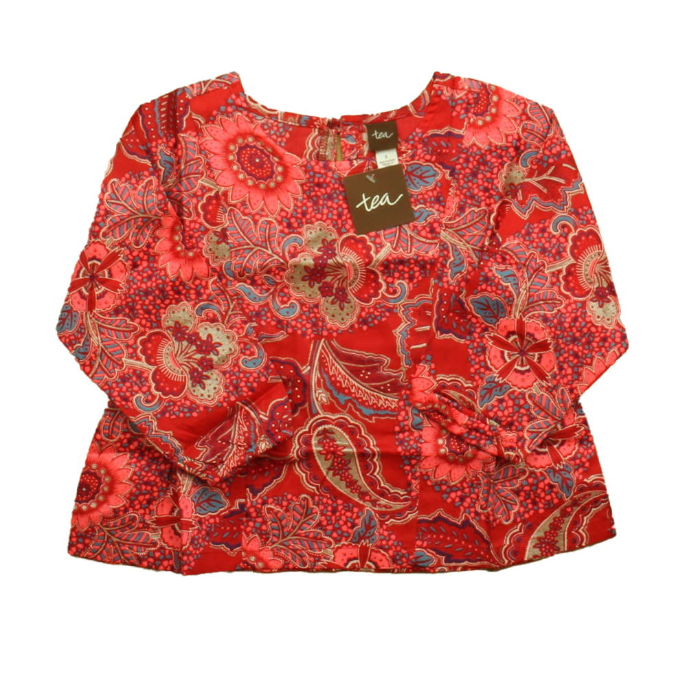 Tea Girls Red | Pink Blouse Size: 3T Red | Pink