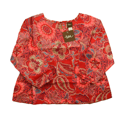 Tea Girls Red | Pink Blouse Size: 3T Red | Pink