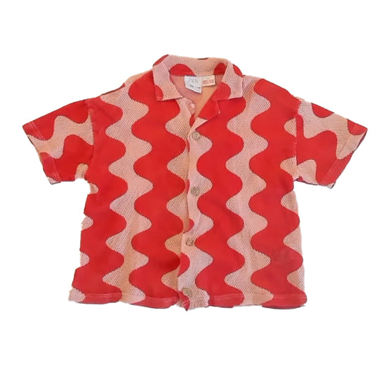 Zara Girls Red | Pink Blouse Size: 5-6 Years Red | Pink