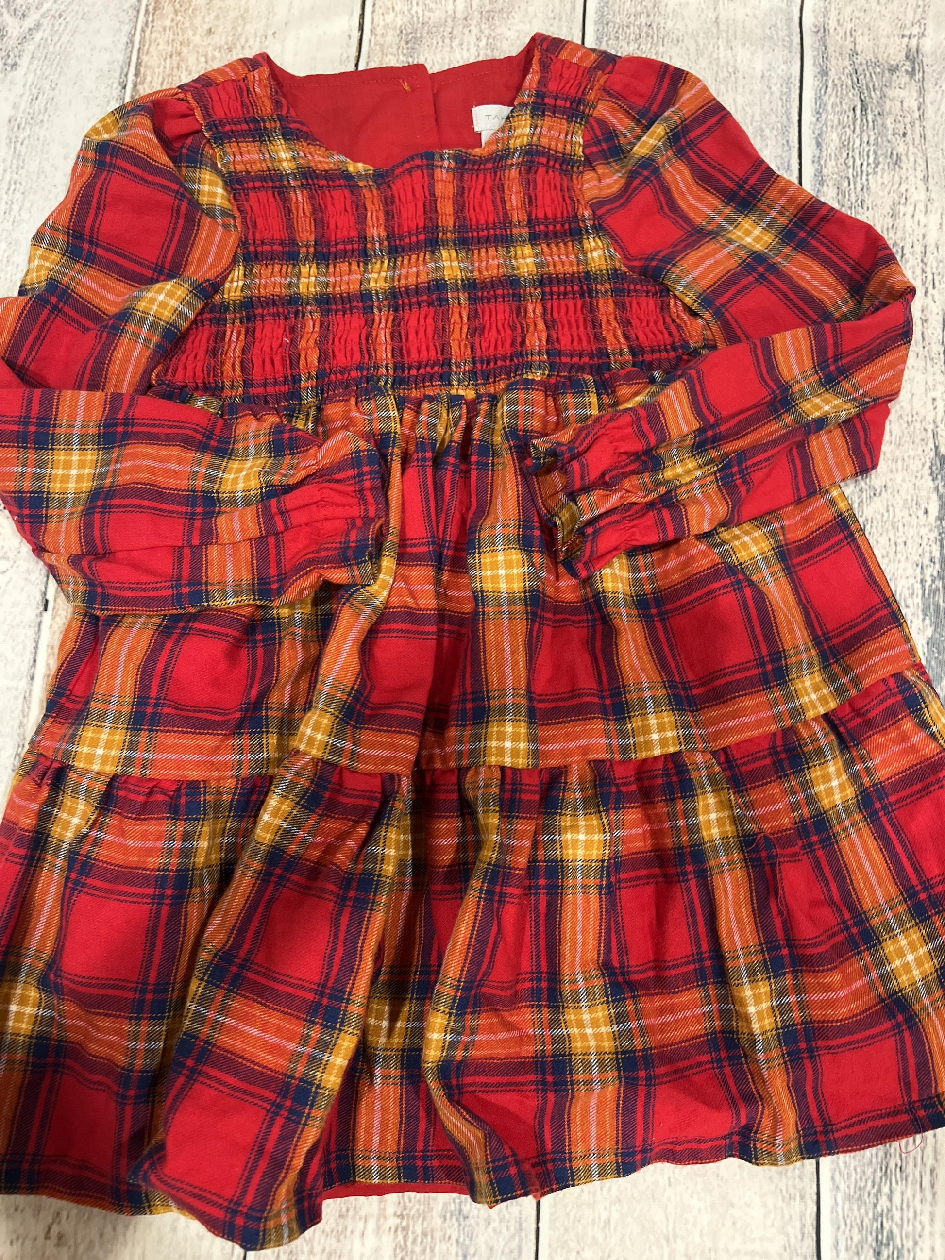 Tahari Girls Red | plaid Dress Size: 5 Red | plaid