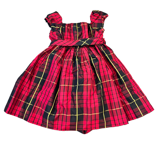 Ralph Lauren Girls Red Plaid Dress Size: 18 Months Red Plaid