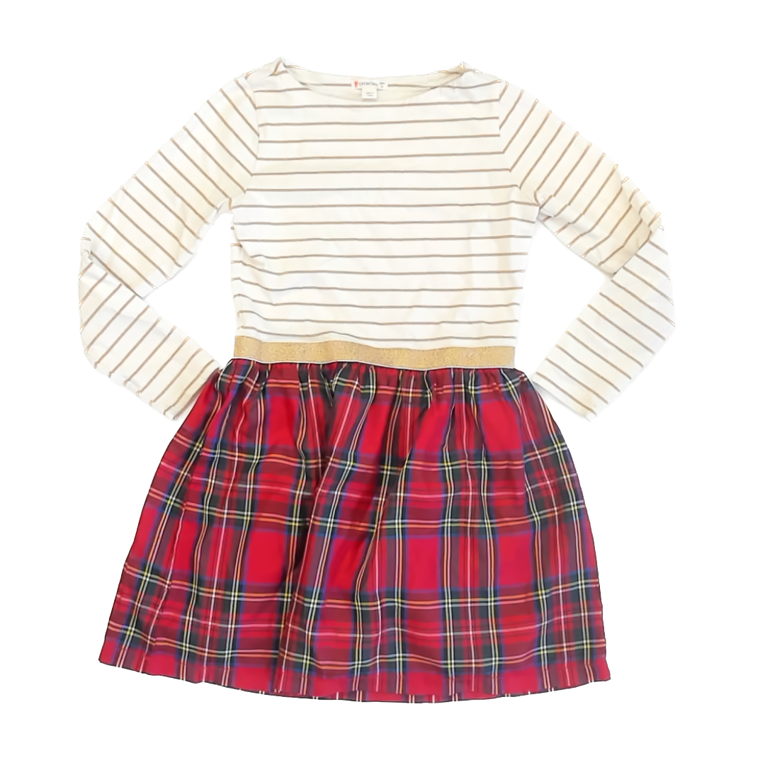 Crewcuts Girls Red Plaid Dress Size: 8 Years Red Plaid