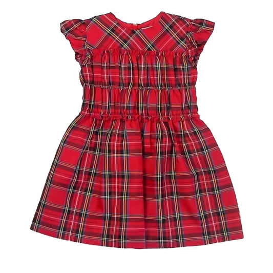 Crewcuts Girls Red Plaid Dress Size: 3T Red Plaid