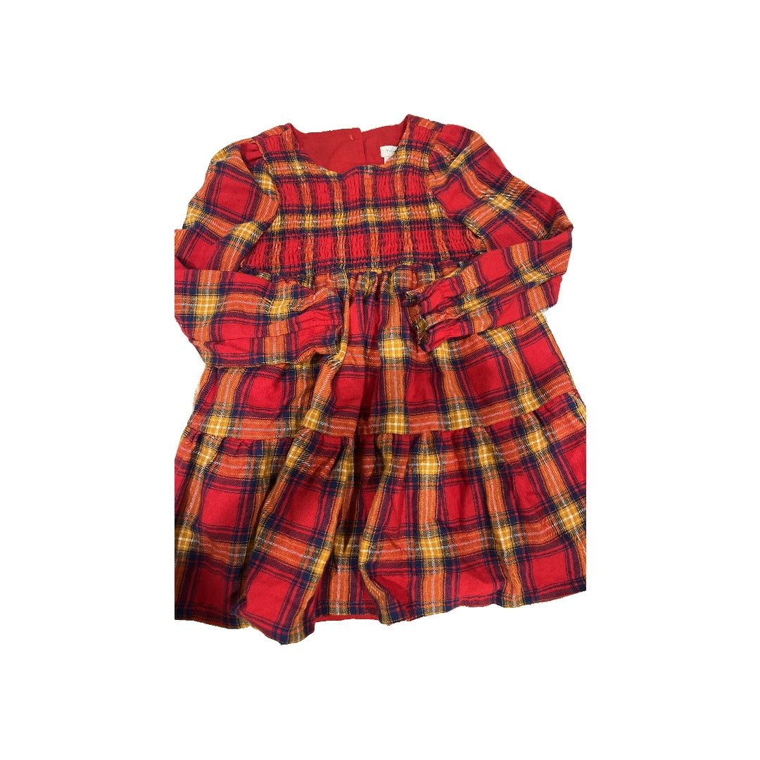 Tahari Girls Red | plaid Dress Size: 5 Red | plaid