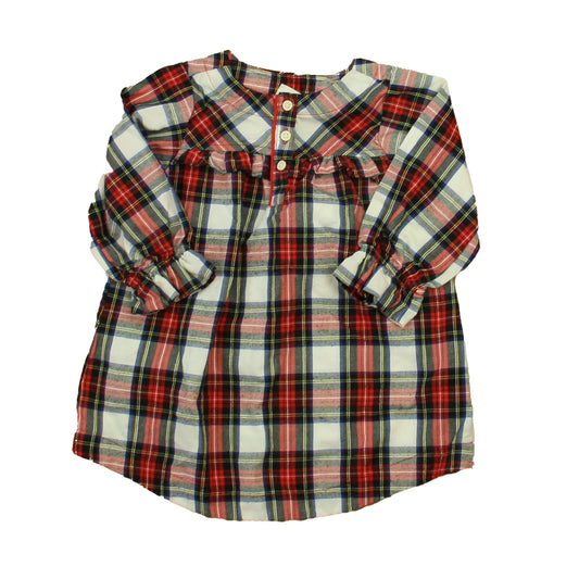 Crewcuts Girls Red Plaid Nightgown Size: 2T