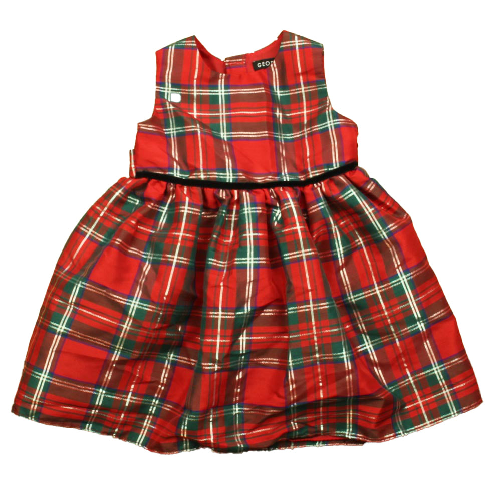 George Girls Red Plaid Dress Size: 5T Red Plaid