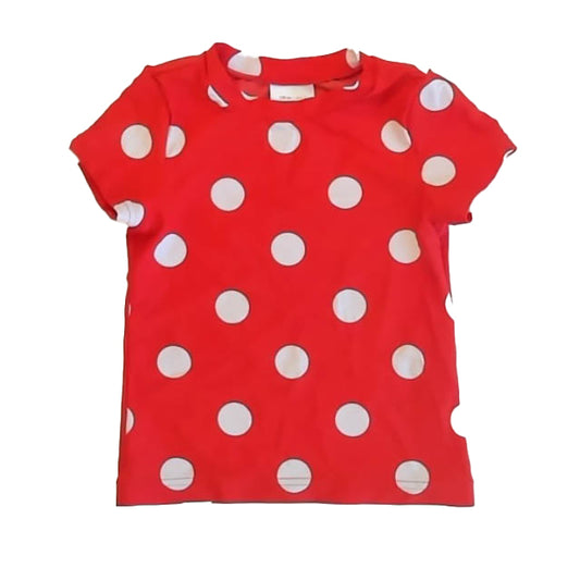 Hanna Andersson Girls Red Polka Dots Rashguard Size: 6-7 Years Red Polka Dots