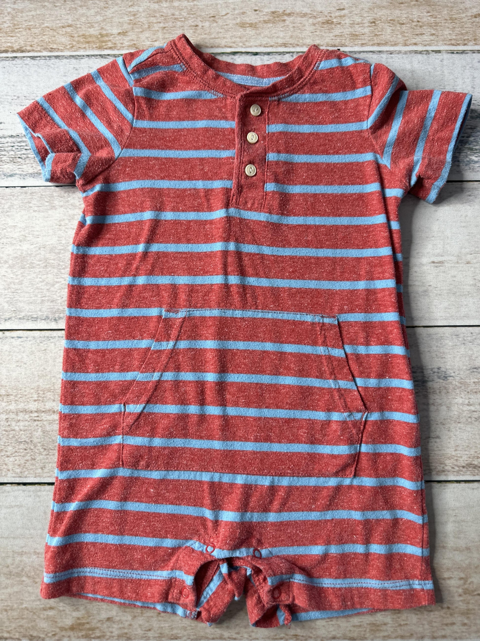 Primary Unisex Red | Royal Blue Romper Size: 18-24 months Red | Royal Blue