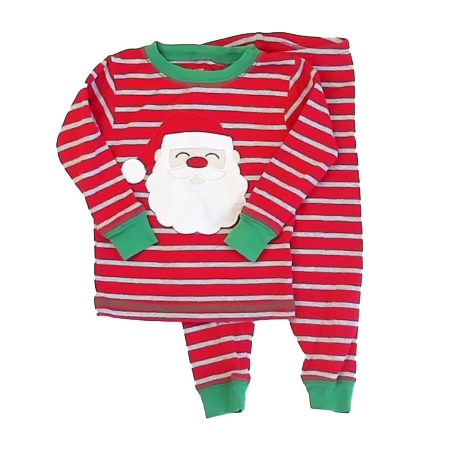 Carter's Girls Red Santa 2-piece Pajamas Size: 18 Months Red Santa