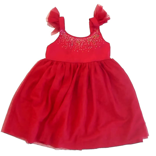 Cat & Jack Girls Red Sequins Dress Size: 4-5T Red Sequins