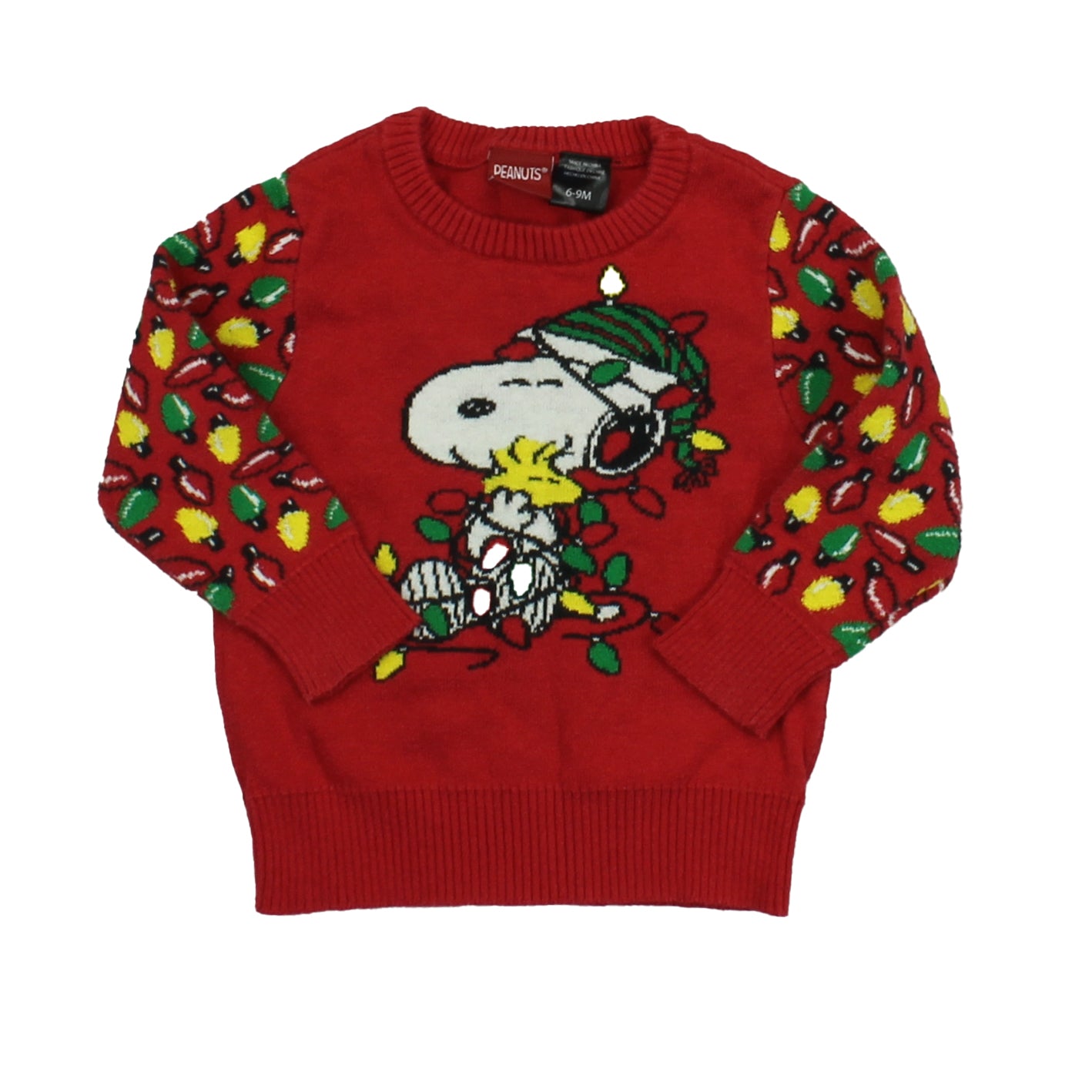 Peanuts Boys Red | Snoopy Sweater Size: 6-9 Months