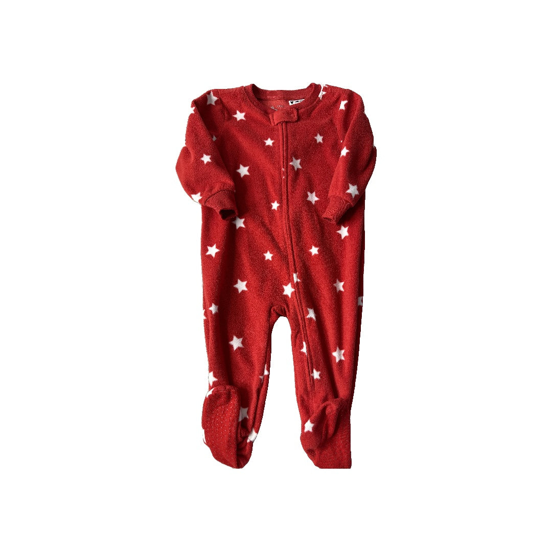 Primary Unisex Red | Stars Pajamas Size: 6-12 months Red | Stars