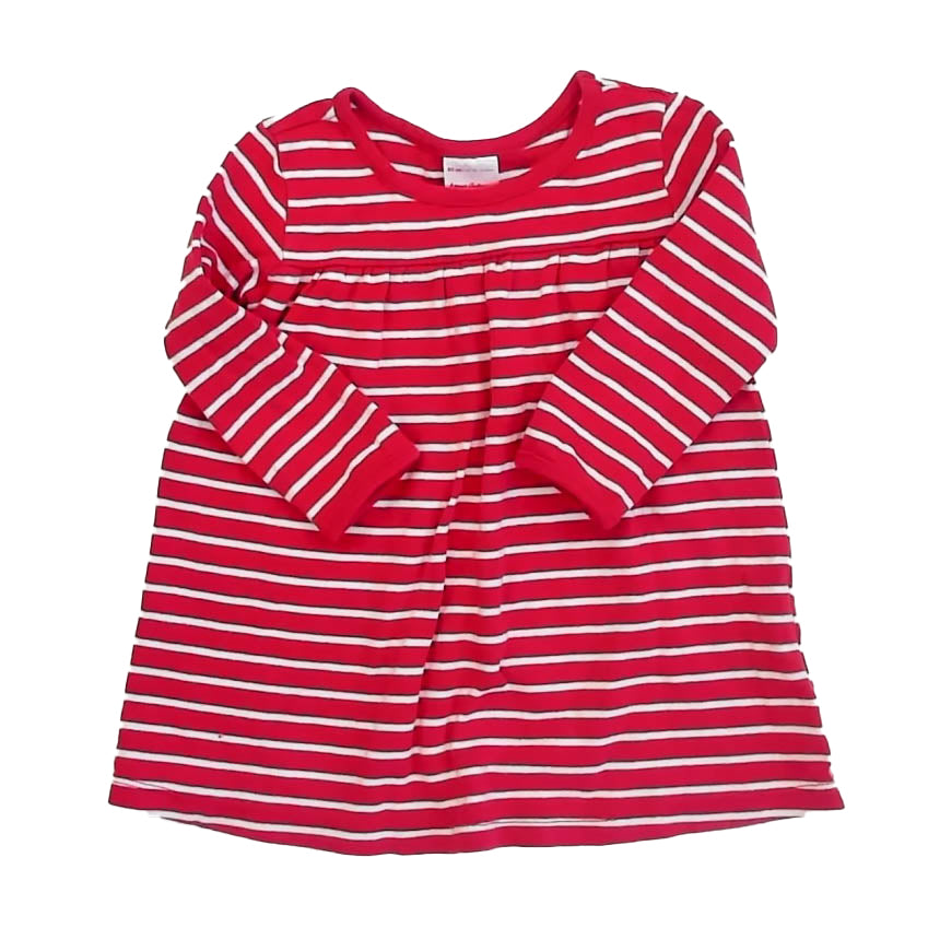 Hanna Andersson Girls Red Stripe Dress Size: 18-24 Months Red Stripe