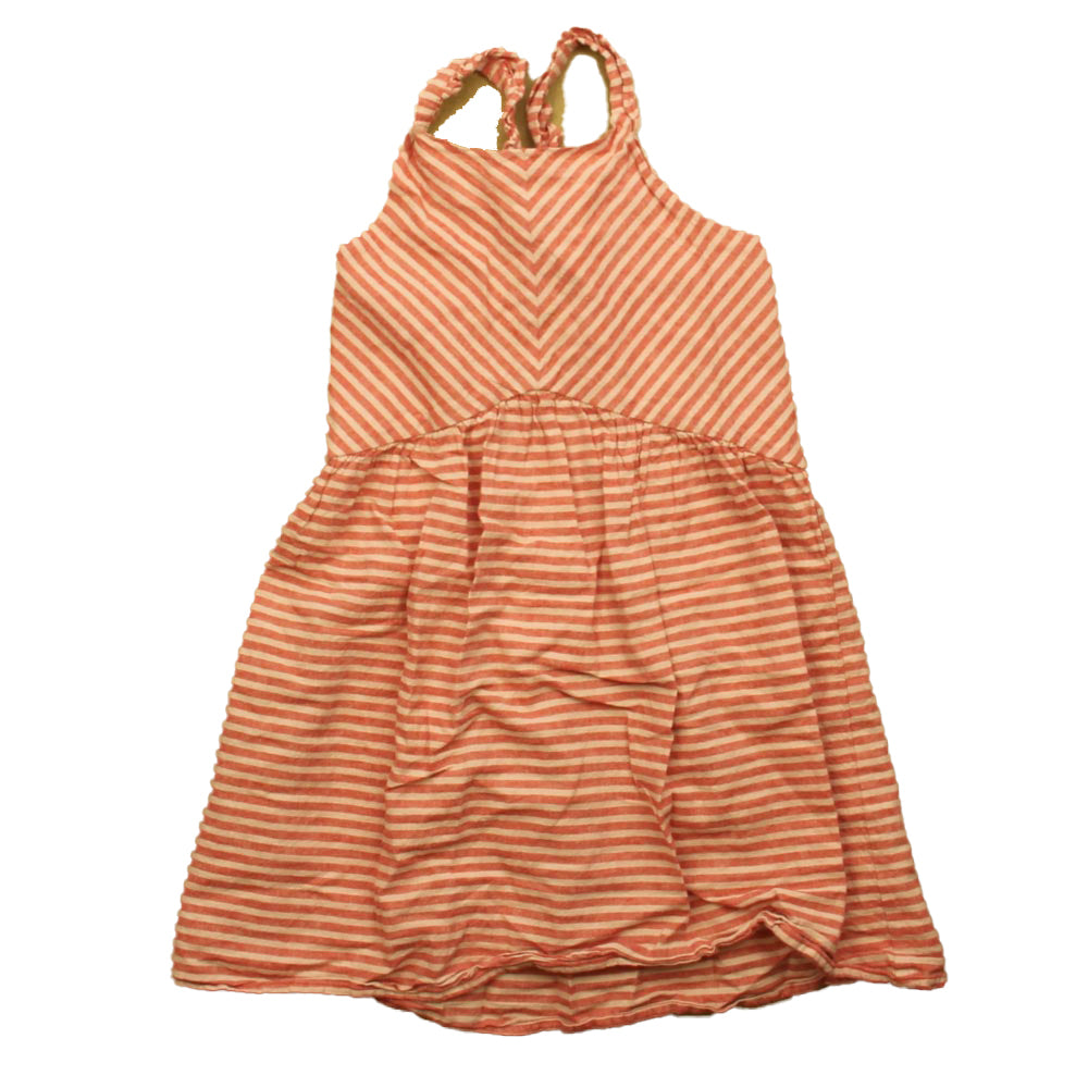 Tea Collection Girls Red Stripe Dress Size: 8 Years Red Stripe