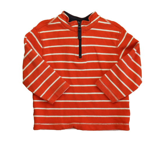 Hanna Andersson Girls Red Stripe Long Sleeve Shirt Size: 3T Red Stripe