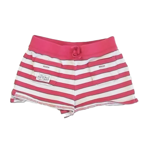 Ralph Lauren Girls Red Stripe Shorts Size: 5T Red Stripe