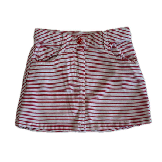 Janie and Jack Girls Red Stripe Skirt Size: 18-24 Months Red Stripe