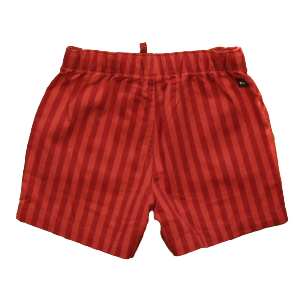 Tea Girls Red Stripe Shorts Size: 5 Years Red Stripe