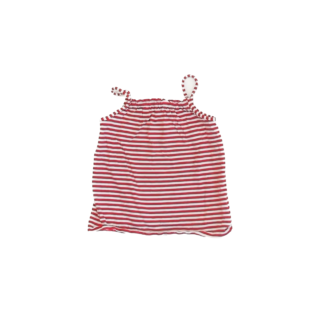 Hanna Andersson Girls Red Stripe Tank Top Size: 5T Red Stripe