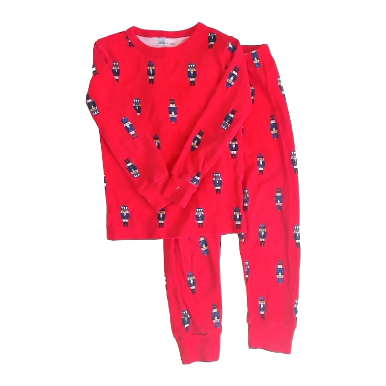 Janie and Jack Unisex Red Toy Soldier 2-piece Pajamas Size: 4T Red Toy Soldier