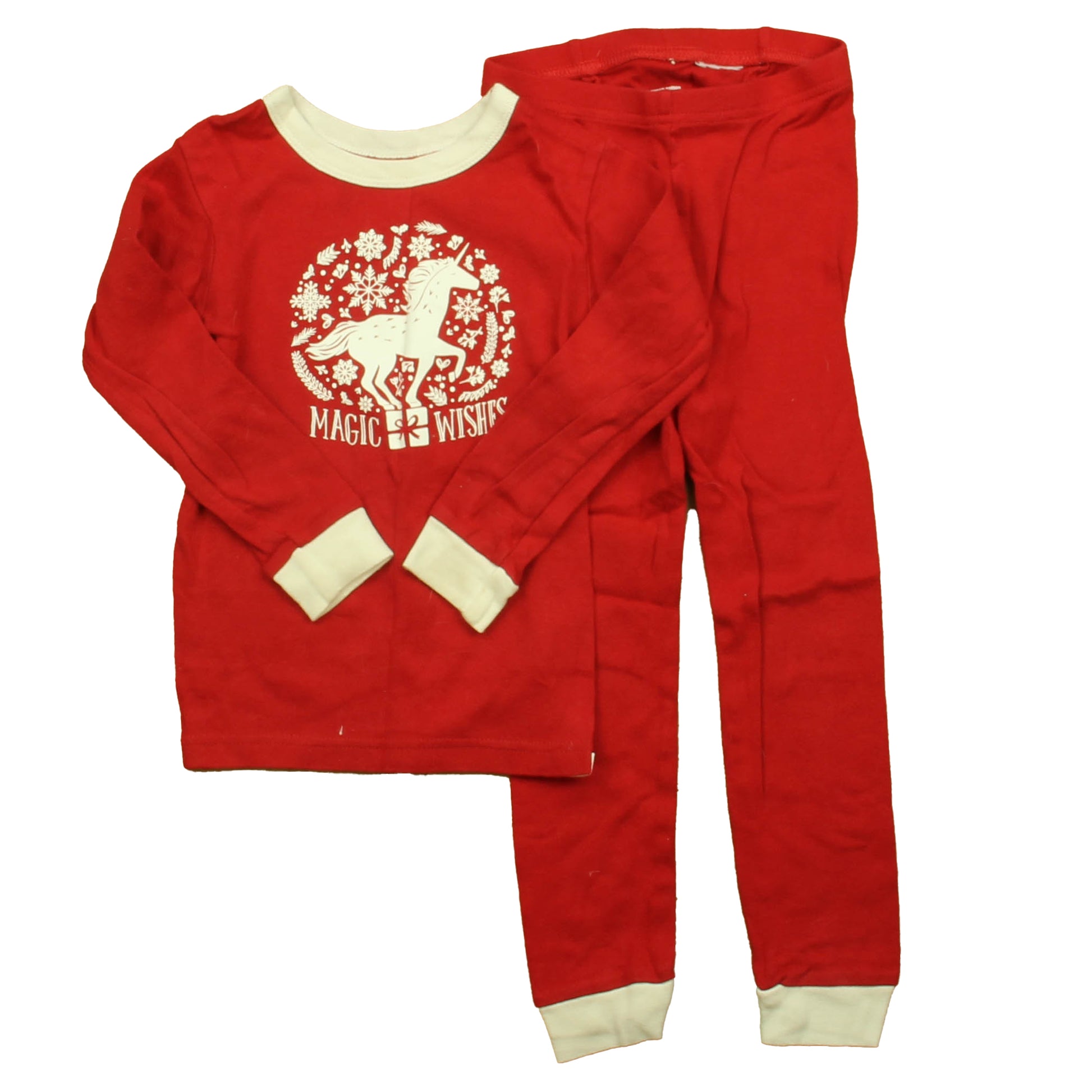 Gap Girls Red Unicorn 2-piece Pajamas Size: 4T Red Unicorn
