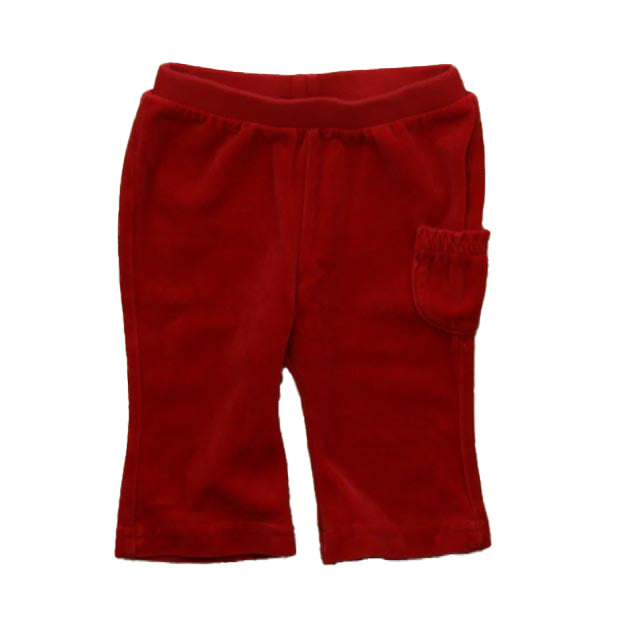 Hanna Andersson Girls Red Velour Leggings Size: 3-6 Months