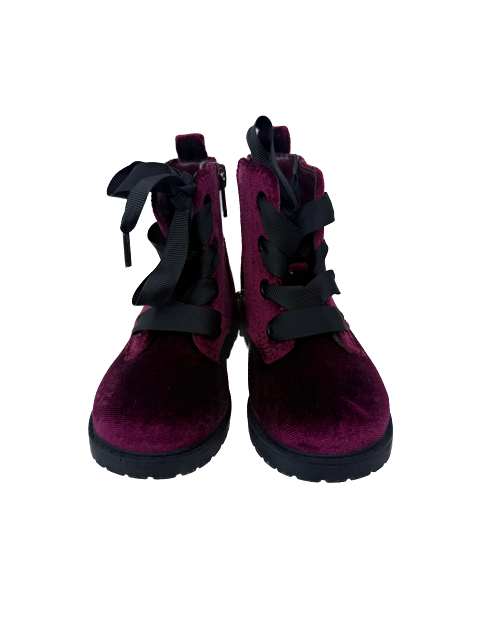 Cat & Jack Girls Red velour Shoes Size: 6 Toddler Red velour