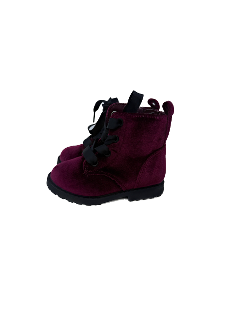 Cat & Jack Girls Red velour Shoes Size: 6 Toddler Red velour