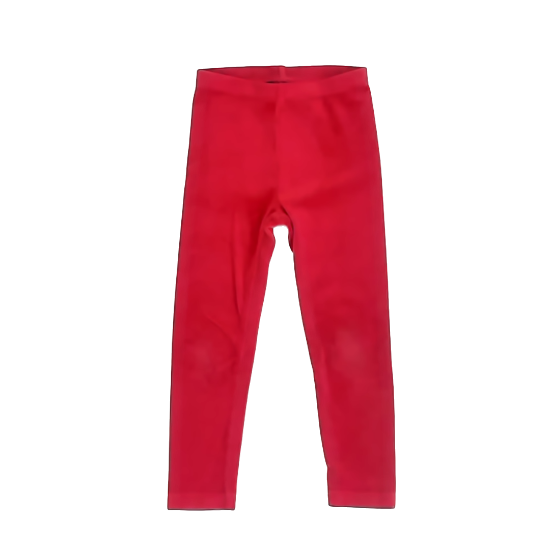 Tea Collection Girls Red | Velvet Leggings Size: 5 Toddler Red | Velvet
