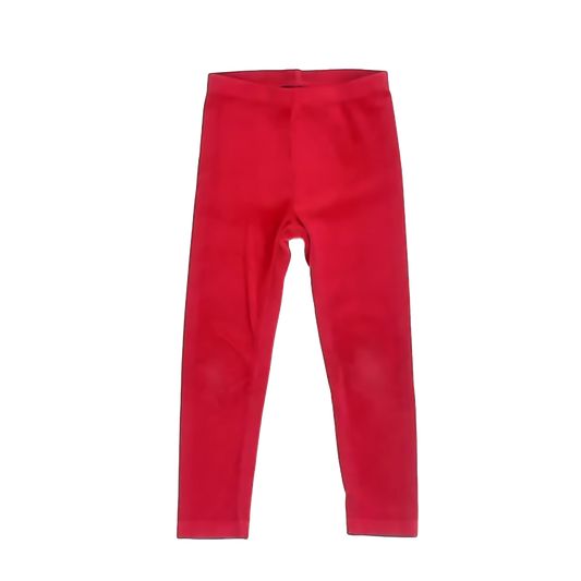 Tea Collection Girls Red | Velvet Leggings Size: 5 Toddler Red | Velvet