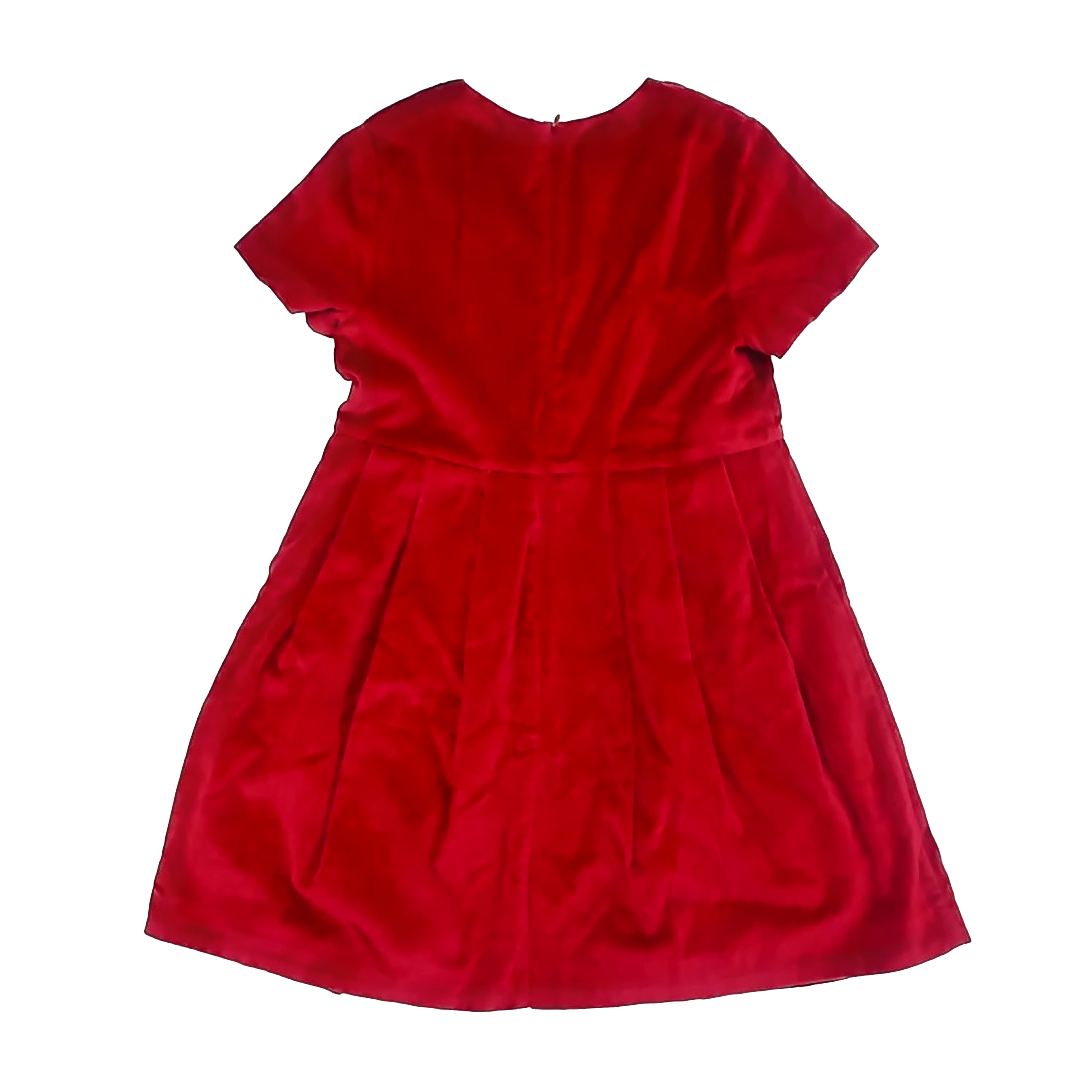 Jacadi Girls Red Velvet Special Occasion Dress Size: 10 Years Red Velvet