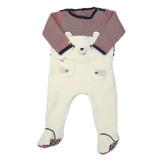 Sergent Major Boys Red | White Bear Long Sleeve Outfit Size: 24 Months Red | White Bear