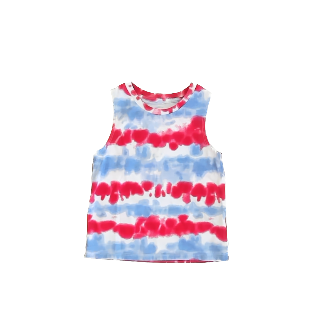 Celebrate Boys Red | White | Blue Tank Top Size: XS (4-5T) Red | White | Blue