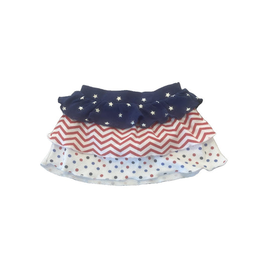 Quiltex Girls Red | White | Blue Skirt Size: 3-6 months Red | White | Blue