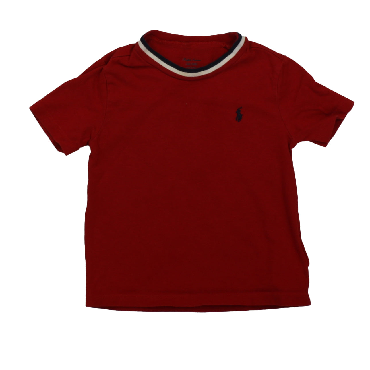 Ralph Lauren Boys Red | White | Blue T-Shirt Size: 24 Months Red | White | Blue