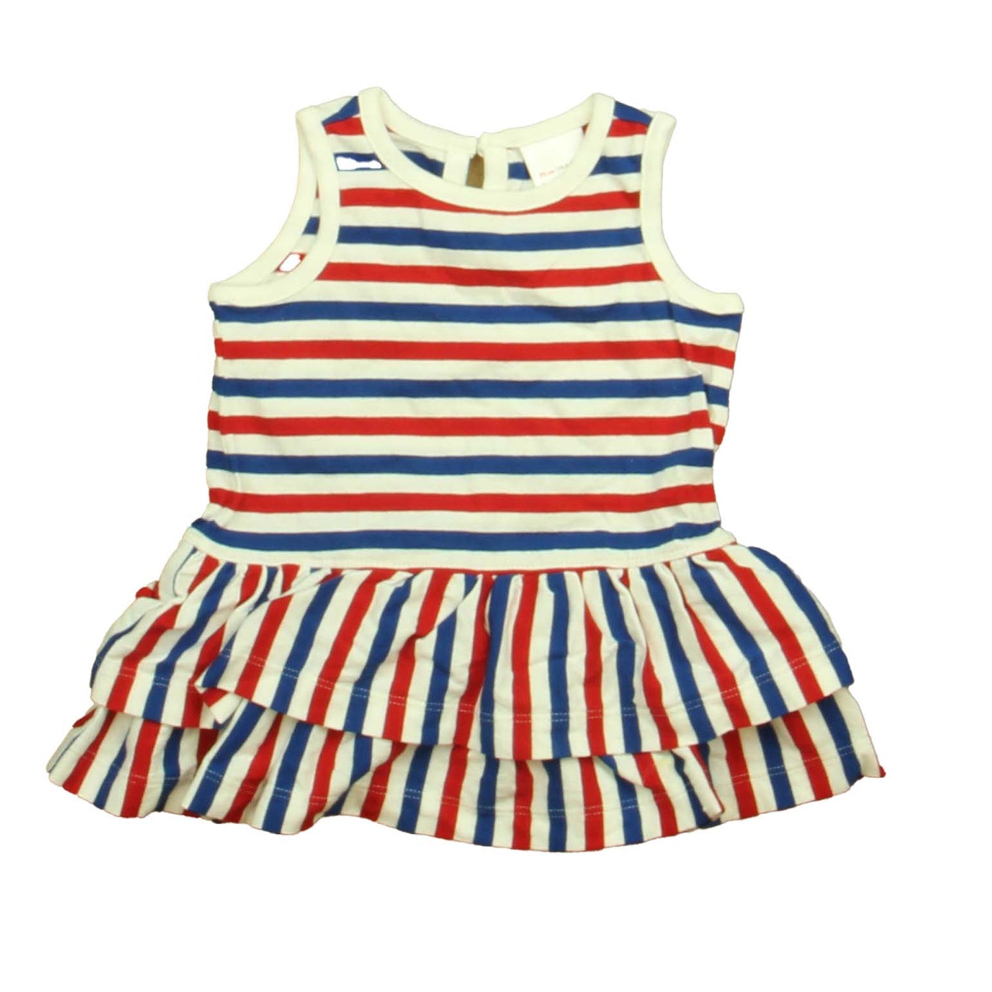 Hanna Anderssson Girls Red | White | Blue Dress Size: 6-12 Months Red | White | Blue