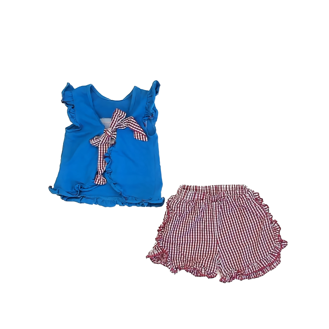 Unknown Girls Red | White | Blue Apparel Sets Size: 18-24 Months Red | White | Blue