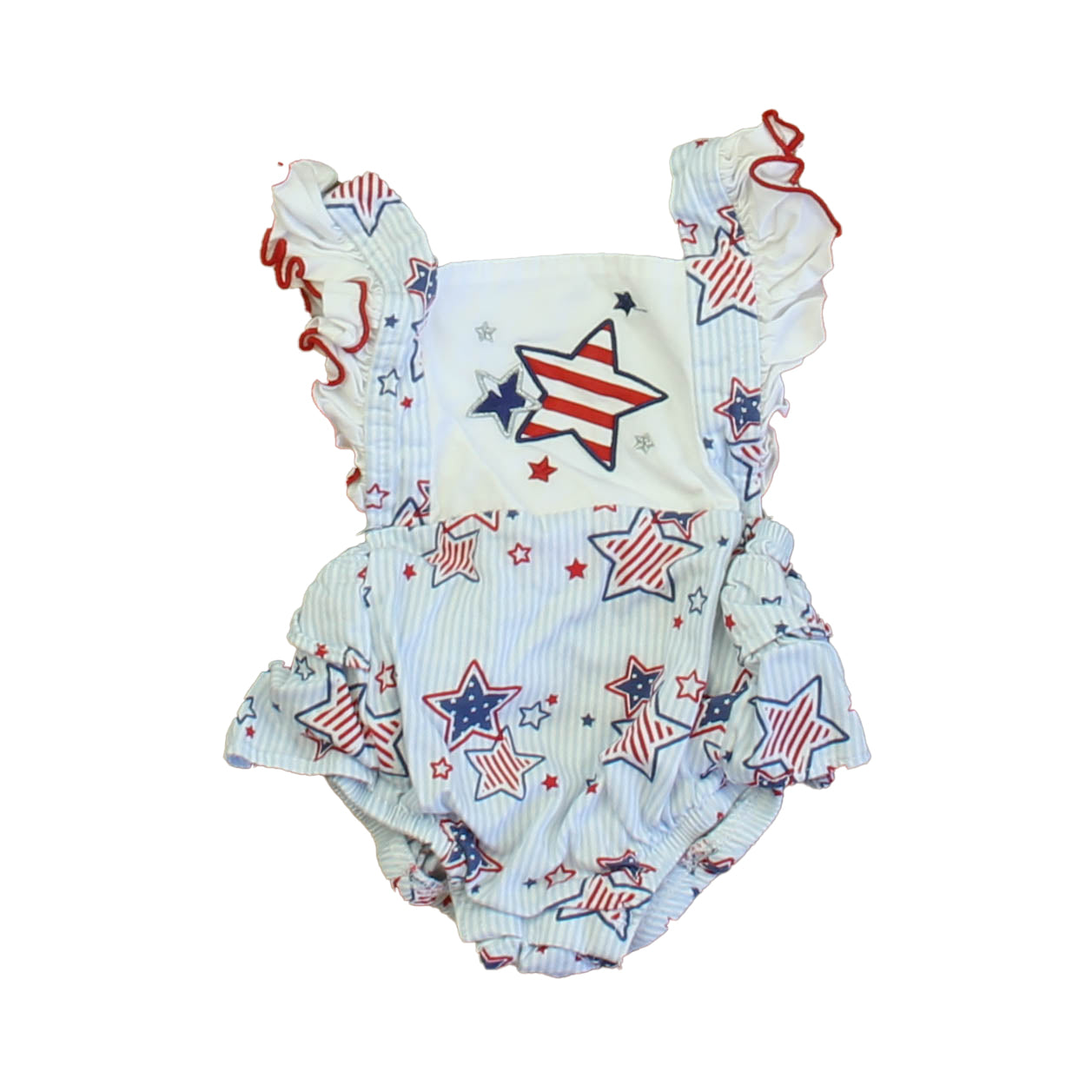 Good Lad Girls Red | White | Blue Romper Size: 6 Months Red | White | Blue