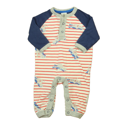 Boden Boys Red | White | Blue Long Sleeve Outfit Size: 3-6 Months Red | White | Blue