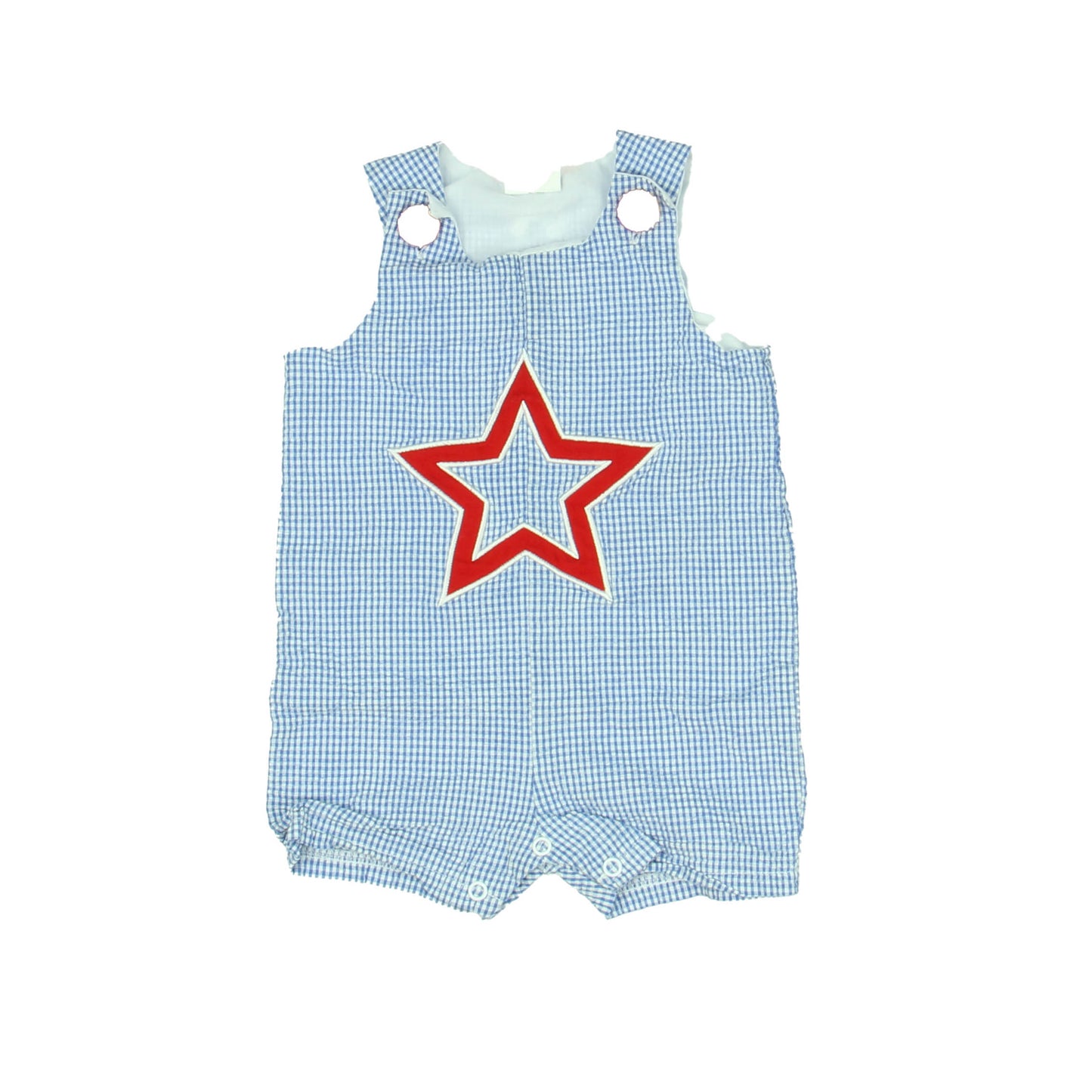 Little Wishes Boys Red | White | Blue Romper Size: 6-12 Months Red | White | Blue