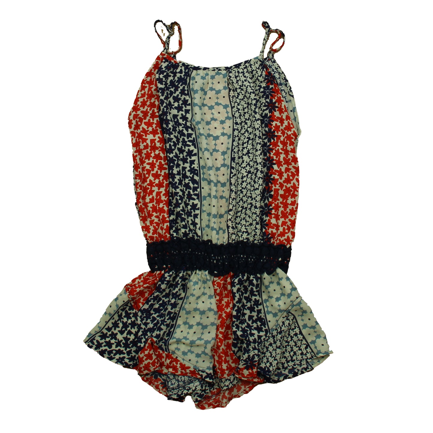 Vintage Havana Girls Red | White | Blue Romper Size: 14 Years