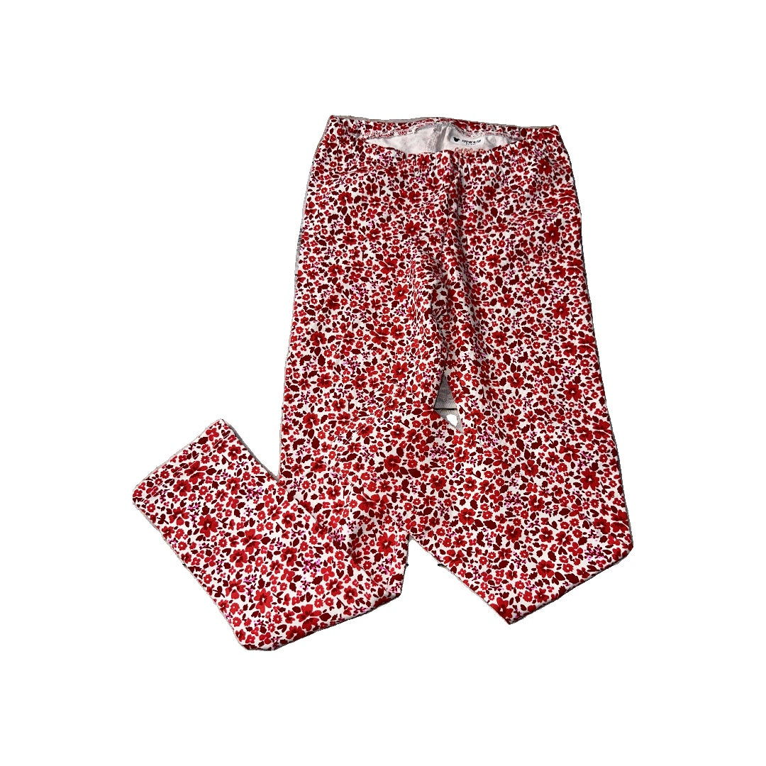 Cat & Jack Girls Red | White | Floral Pants Size: 5T Red | White | Floral