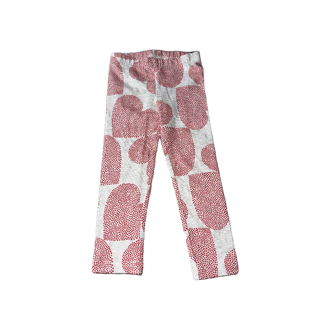 Carters Girls Red | White | Hearts Pants Size: 2T Red | White | Hearts