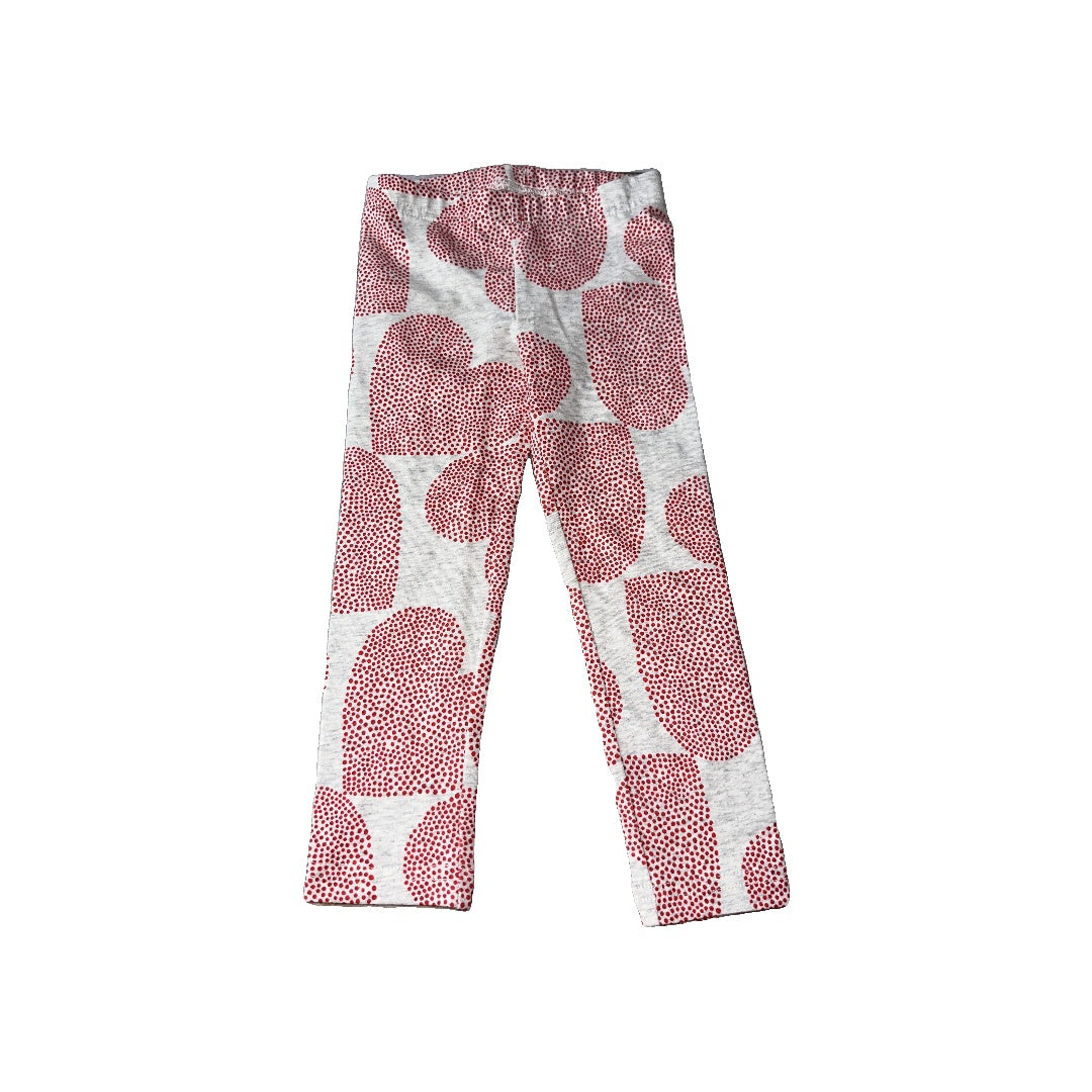 Carters Girls Red | White | Hearts Pants Size: 9 months Red | White | Hearts