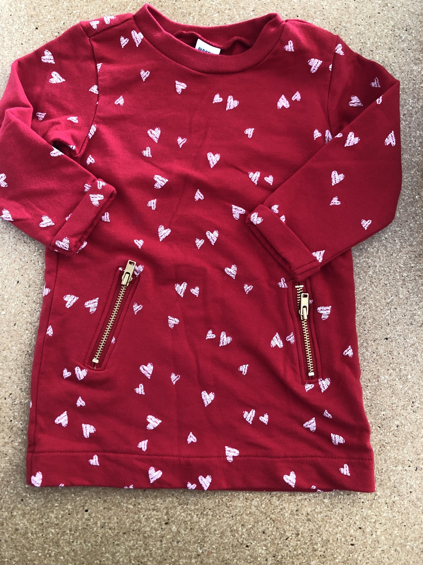 Old Navy Girls Red | White | Hearts Dress Size: 6-12 months Red | White | Hearts