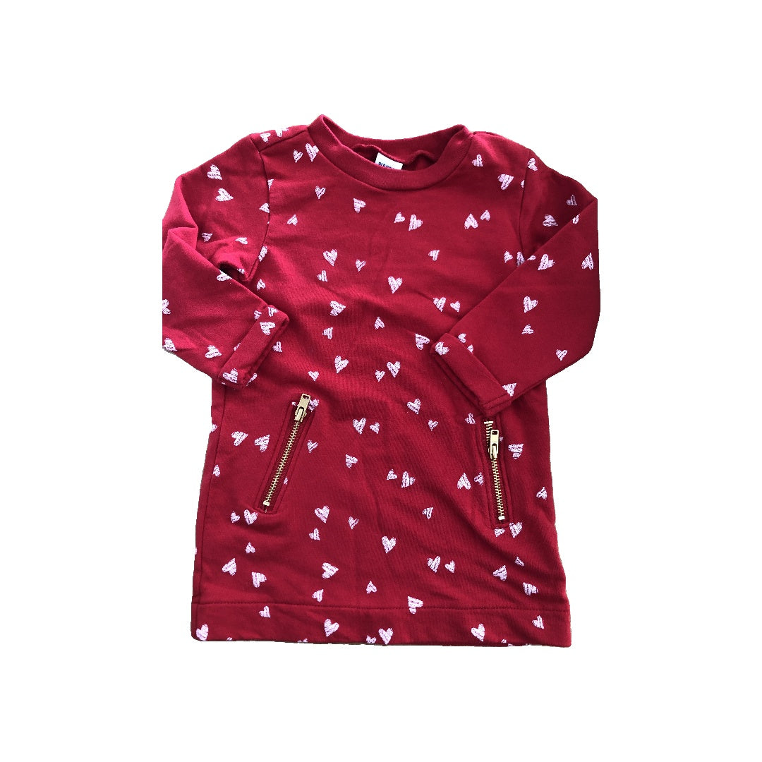 Old Navy Girls Red | White | Hearts Dress Size: 6-12 months Red | White | Hearts