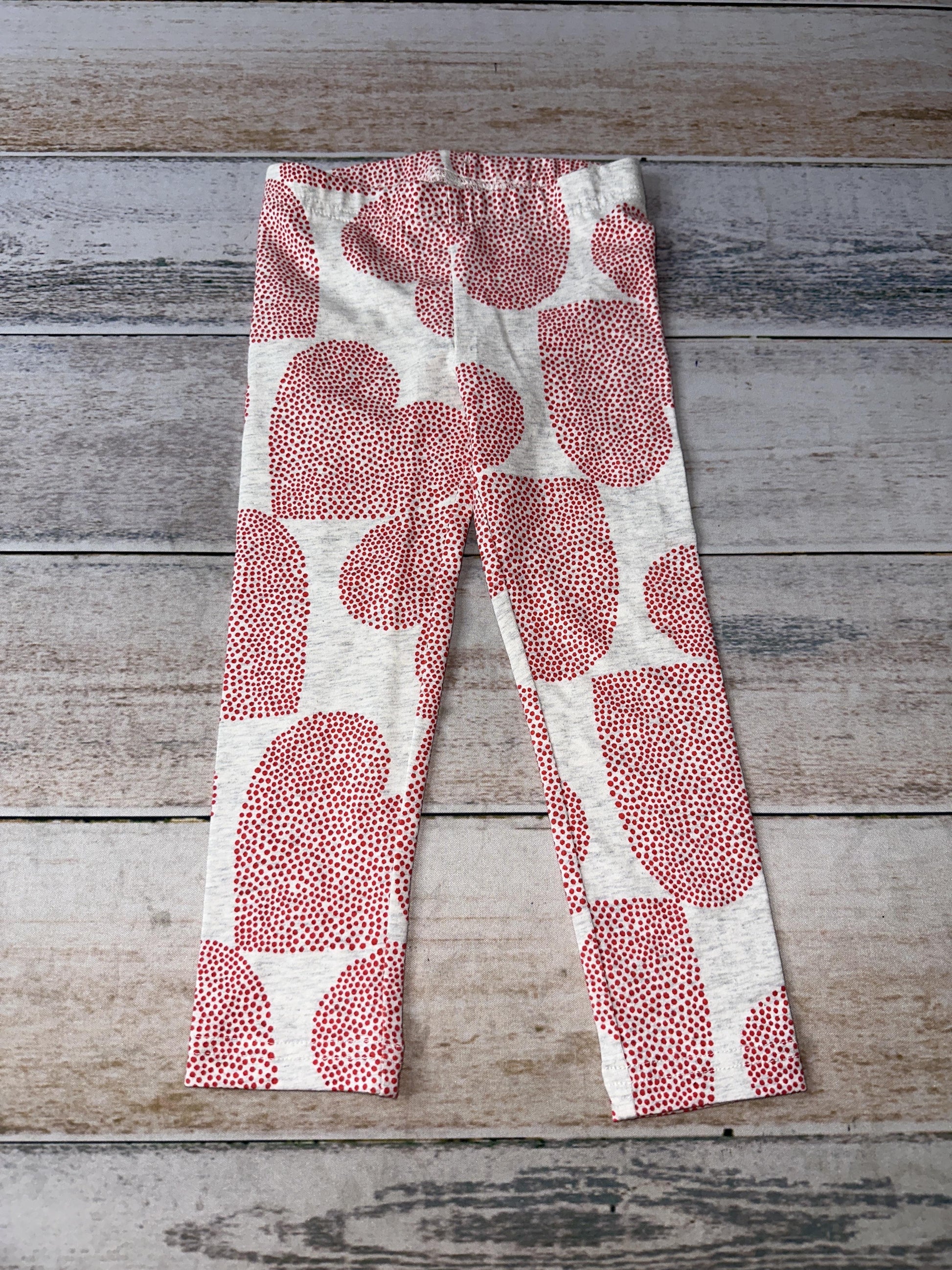 Carters Girls Red | White | Hearts Pants Size: 9 months Red | White | Hearts